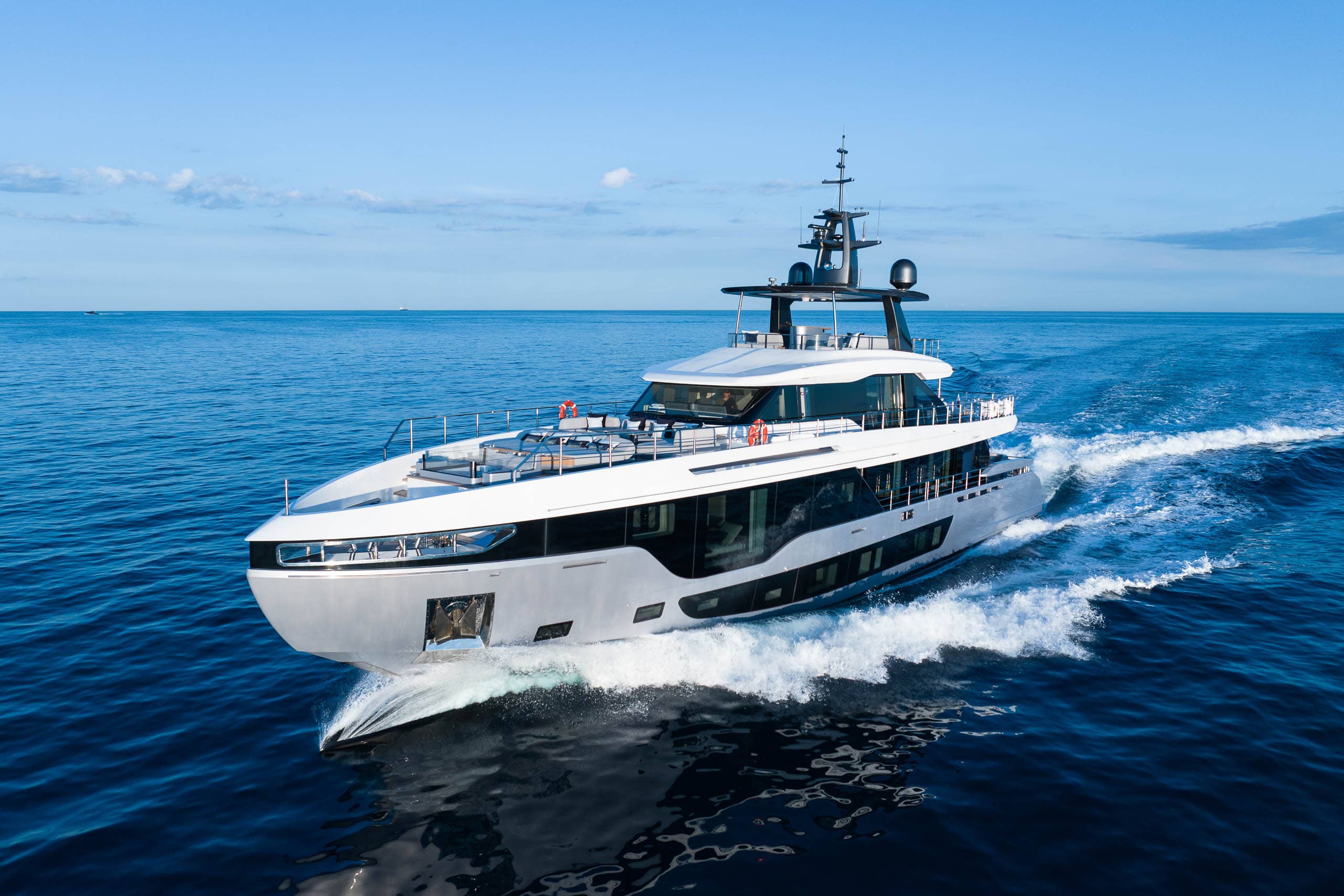 Luxury motor yacht Ocean One underway Mediterranean Sea French Riviera - Azur Photo Yacht